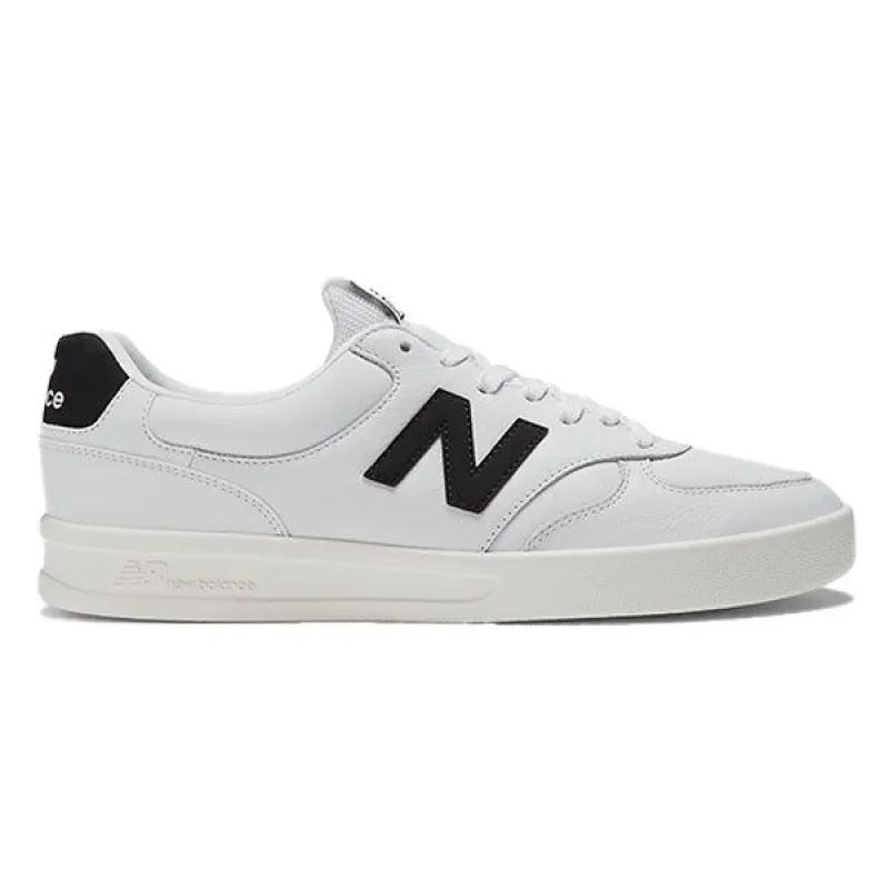 New Balance Leather 300 White Black sold by Kong