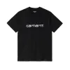 Carhartt WIP SS Script T shirt Black White sold by Kong