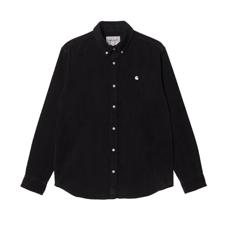 Carhartt WIP LS Madison Cord Shirt Black sold by Kong