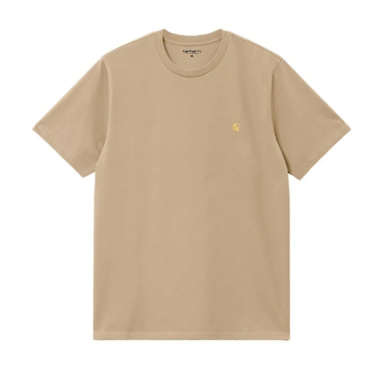 Carhartt WIP SS Chase T shirt Sable Gold sold by Kong