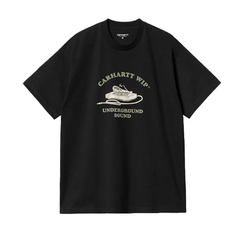 Carhartt WIP SS Underground Sound T-shirt Black sold by Kong