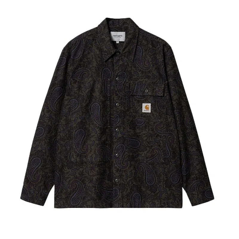 Carhartt WIP LS Charter Shirt Paisley Print Plant sold by Kong