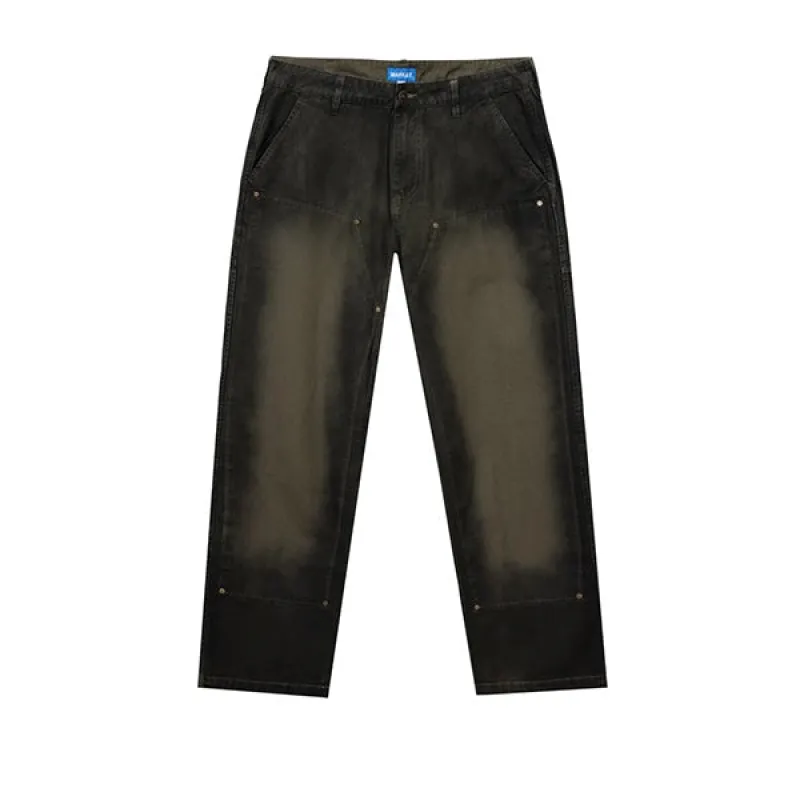 Market Margins Double Knee Pants Green sold by Kong