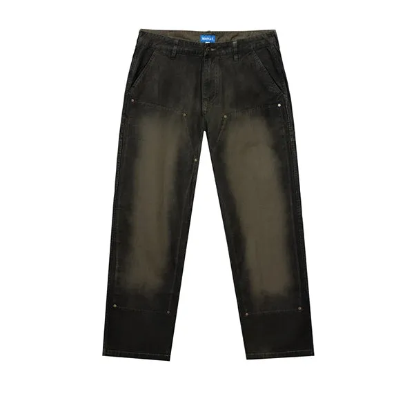 Market Margins Double Knee Pants Green sold by Kong