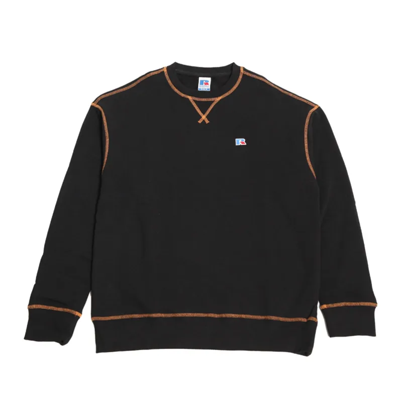 Russell Athletic Collum Crewneck Sweatshirt Black sold by Kong