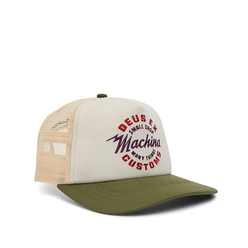 Deus Amped Circle Trucker Cream made by Kong