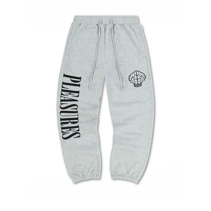 Pleasures Nerd Sweatpants Heather Grey sold by Kong