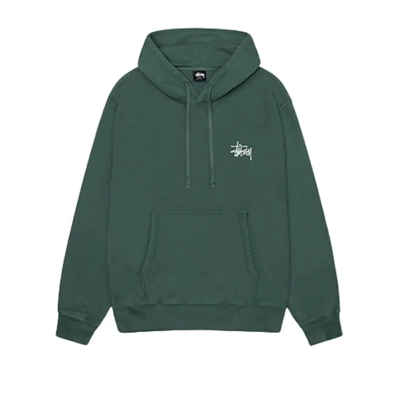 Stussy Basic Stussy Pig Dyed Hood Forest sold by Kong
