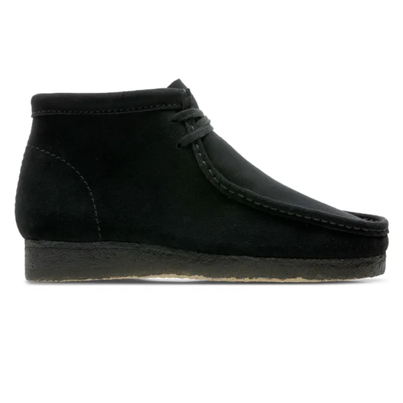 Clarks Wallabee Boot Black Suede sold by Kong