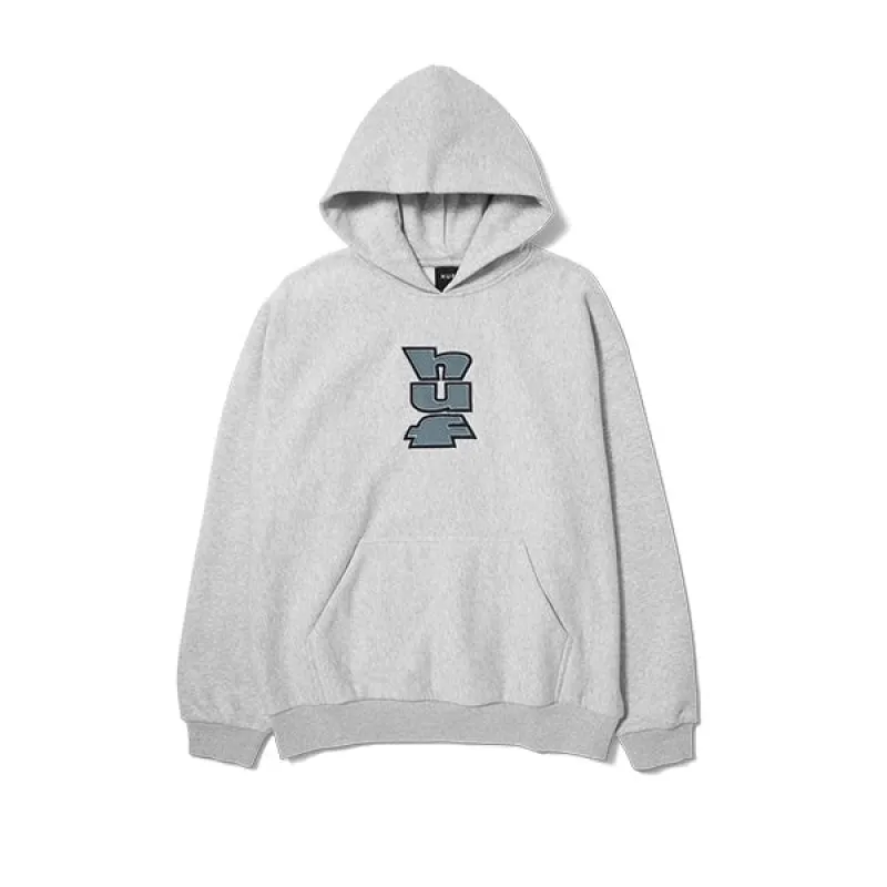 Huf Benton Heavyweight Fleece Hoodie Heather Grey sold by Kong