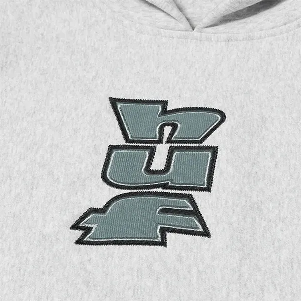 Huf Benton Heavyweight Fleece Hoodie Heather Grey sold by Kong product image thumbnail 3