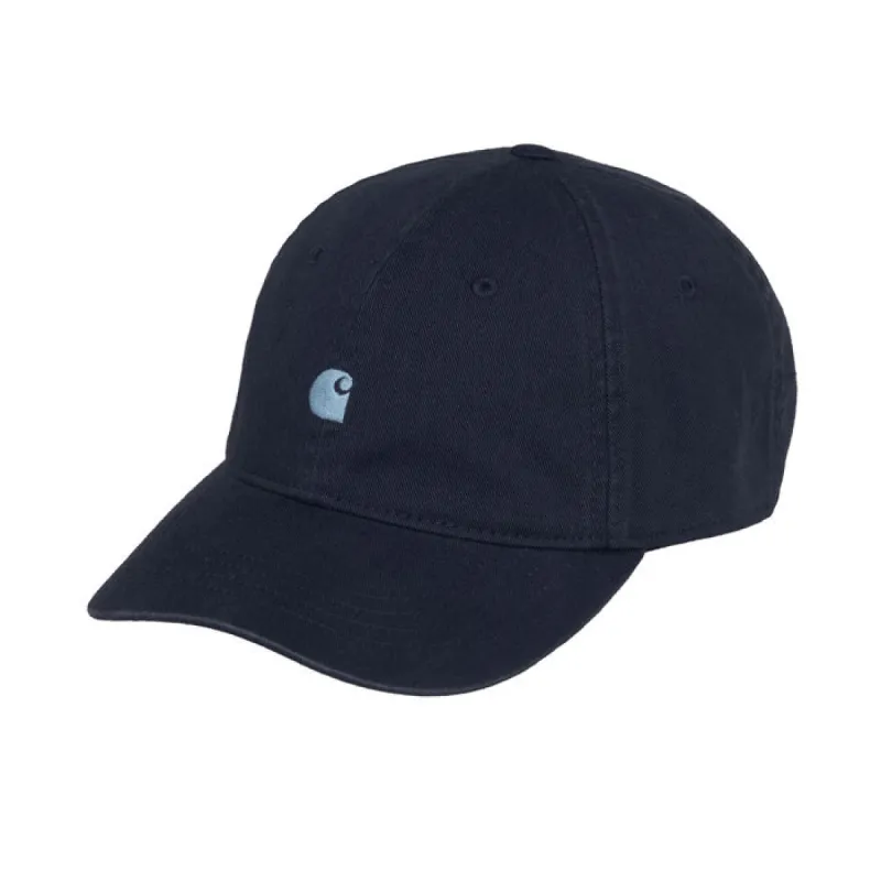 Carhartt WIP Madison Logo Cap Dark Navy Icy Water sold by Kong