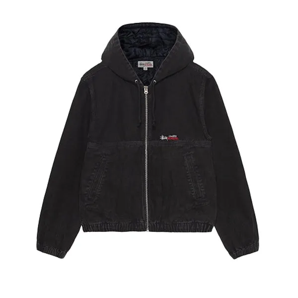 Stussy Canvas Insulated Work Jacket Black 23 sold by Kong