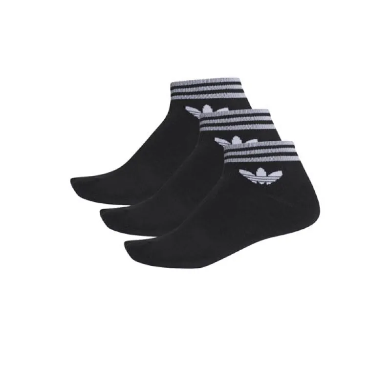 Adidas Trefoil Ankle Sock Black sold by Kong