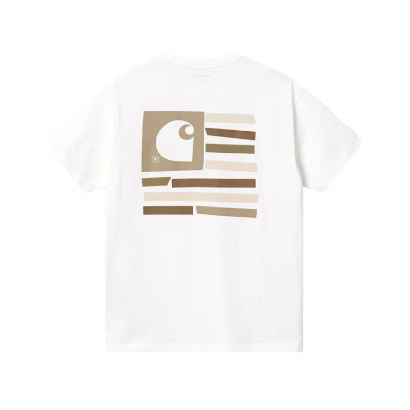 Carhartt WIP S/S Medley State T Shirt White sold by Kong