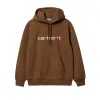 Carhartt WIP Hooded Carhartt Sweat Tamarind White sold by Kong