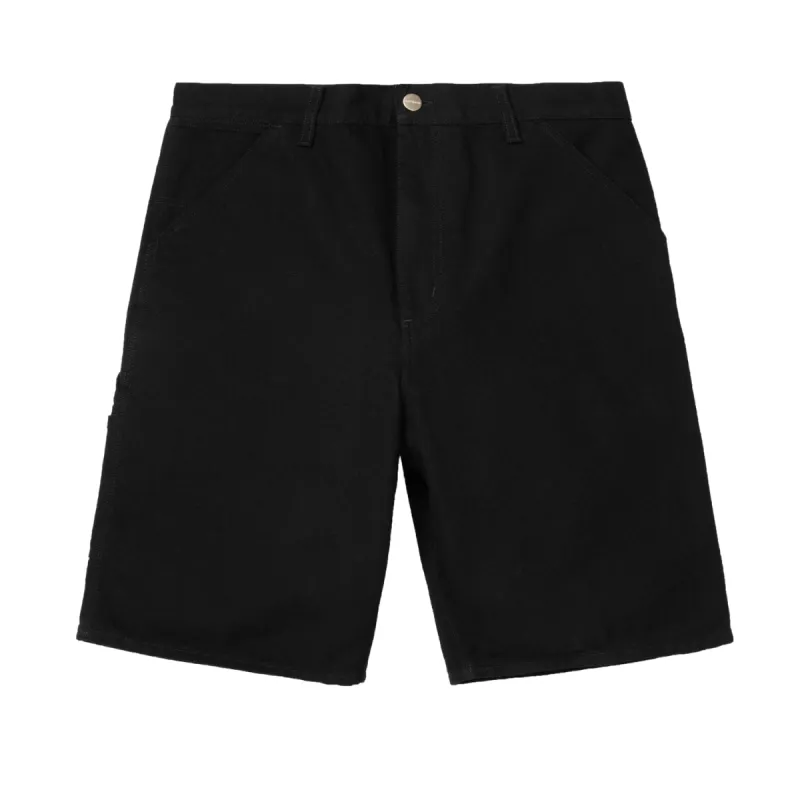 Carhartt WIP Single Knee Short Black Rinsed sold by Kong