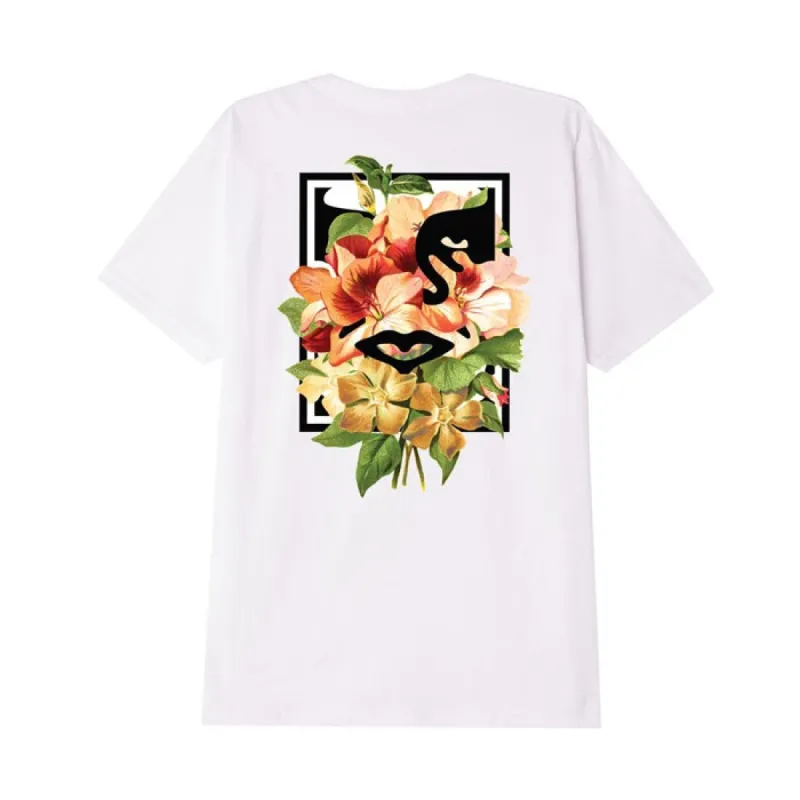 Obey Floral Icon Face Tee White made by Obey
