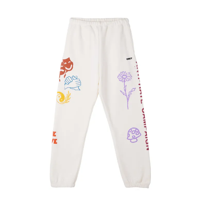 Obey Anti Sweatpants Unbleached sold by Kong