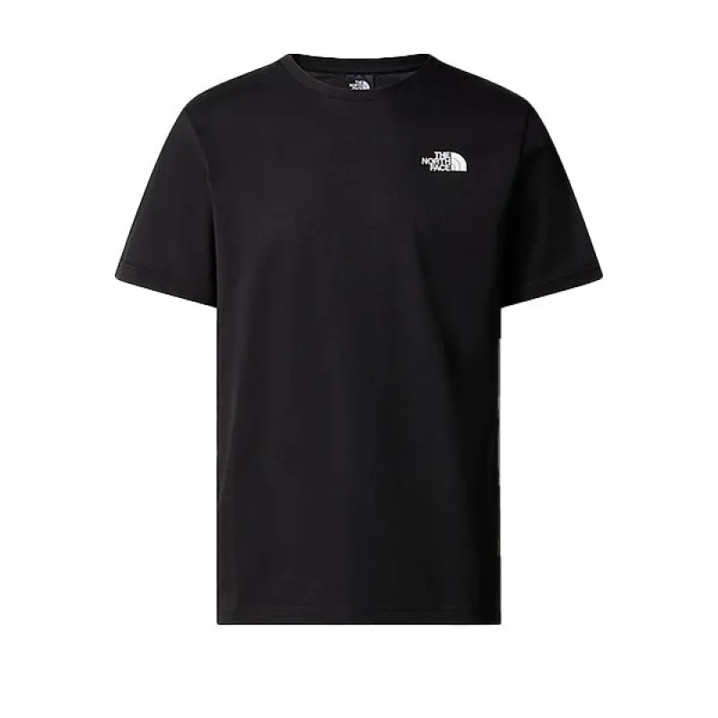 The North Face SS Redbox T Shirt Black Optic Emerald sold by Kong