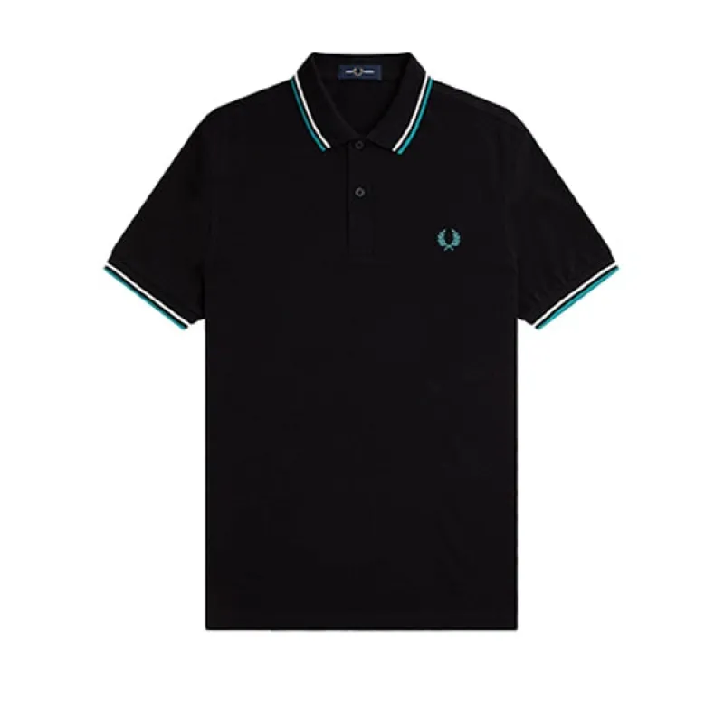 Fred Perry Twin Tipped Shirt Black Mint sold by Kong