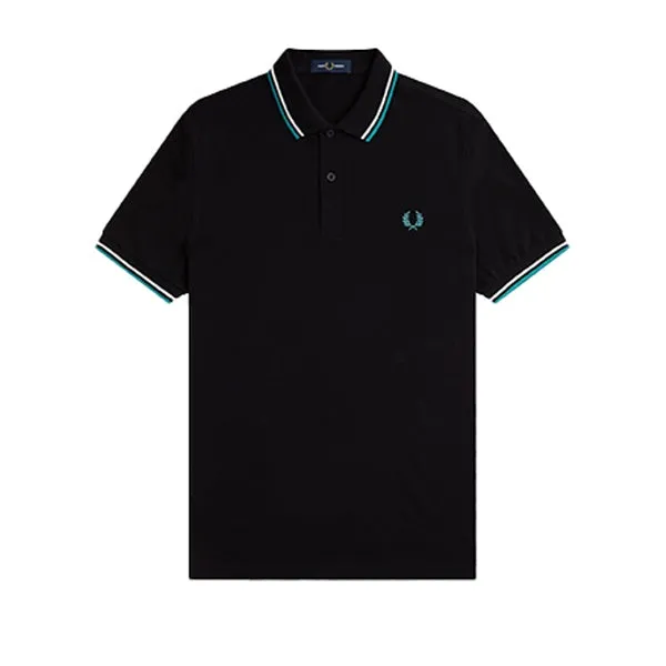 Fred Perry Twin Tipped Shirt Black Mint sold by Kong