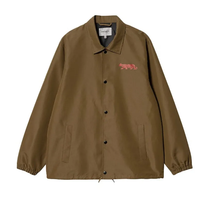 Carhartt WIP Rocky Coach Jacket Lumber Samba Black sold by Kong