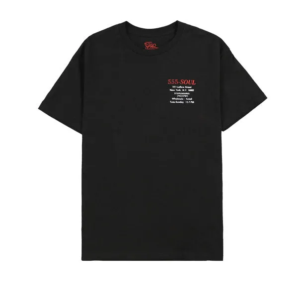 Pleasures Biz Card T Shirt Black sold by Kong product image thumbnail 2