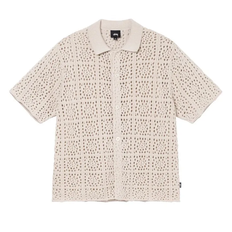 Stussy Crochet Shirt Natural sold by Kong