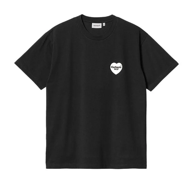 Carhartt WIP SS Heart Bandana T shirt Black White sold by Kong