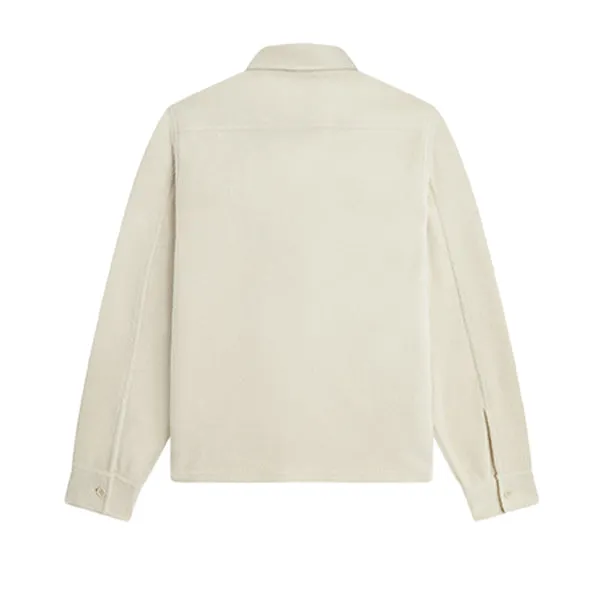Fred Perry Fleece Overshirt Oatmeal sold by Kong product image thumbnail 2