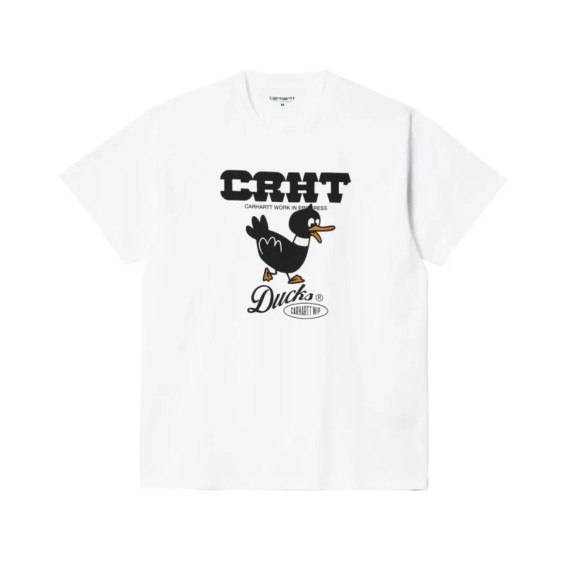 Carhartt WIP SS CRHT Ducks T Shirt White sold by Kong