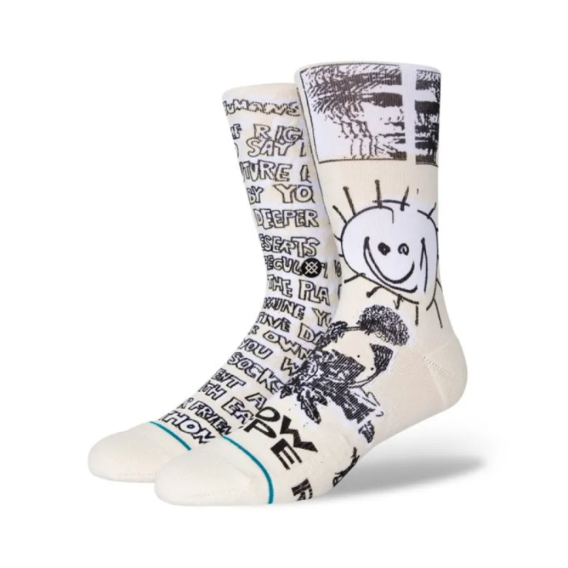 Stance Dear Humans Sock Offwhite made by Stance