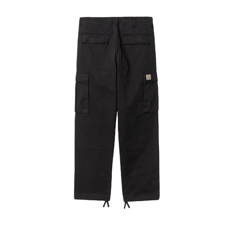 Carhartt WIP Regular Cargo Pant Black Garment Dyed sold by Kong