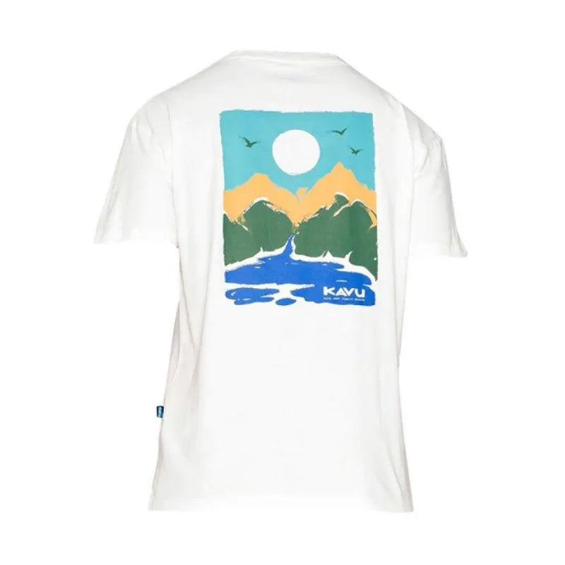KAVU Brushstroke Tee Natural sold by Kong