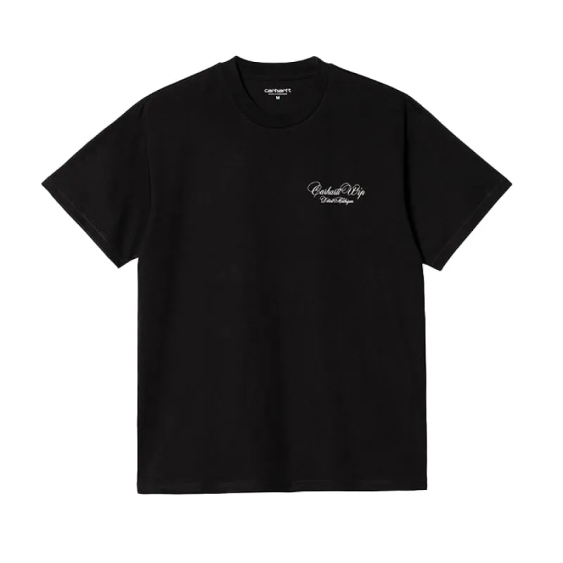 Carhartt WIP SS Vino T Shirt Black sold by Kong