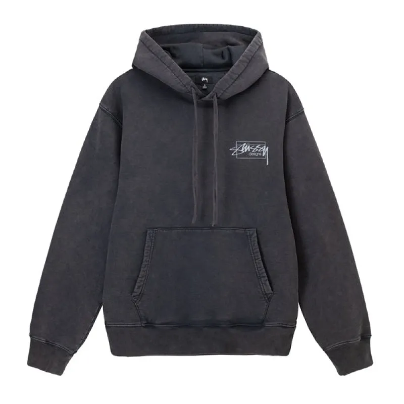 Stussy Dyed Stussy Designs Hood Black sold by Kong