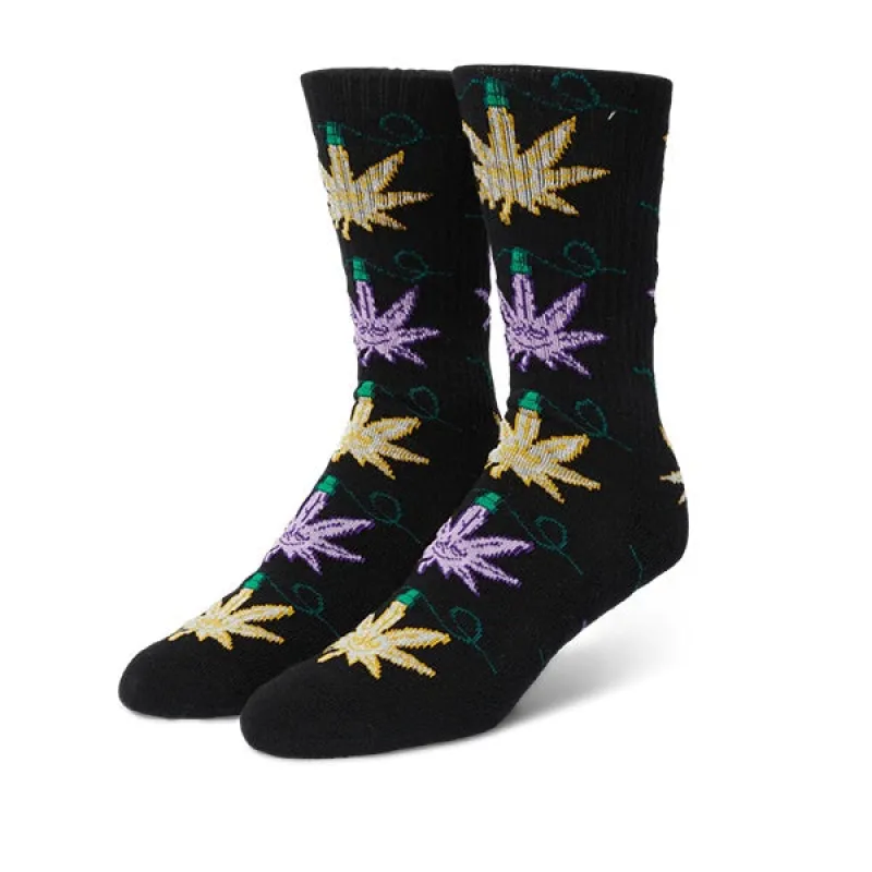Huf Lights Green Buddy Sock Black sold by Kong