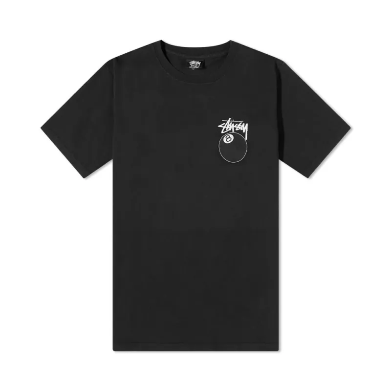 Stussy 8 Ball Pigment Dyed Tee Black sold by Kong