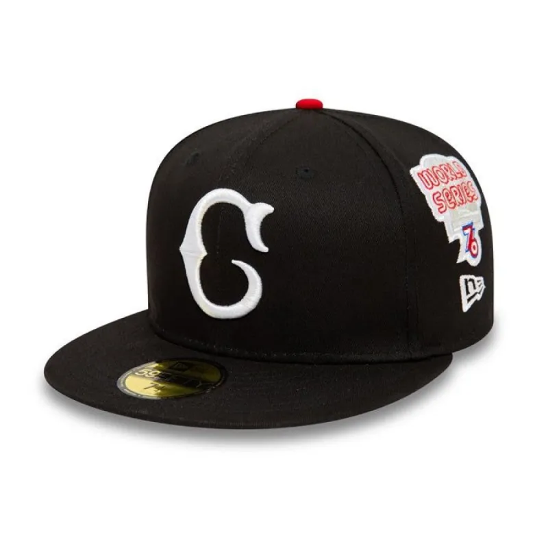 New Era Cincinnati Reds Cooperstown Patch Black 59Fifty Cap sold by Kong