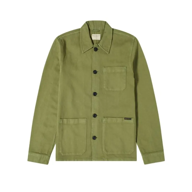 Nudie Barney Worker Jacket Green sold by Kong