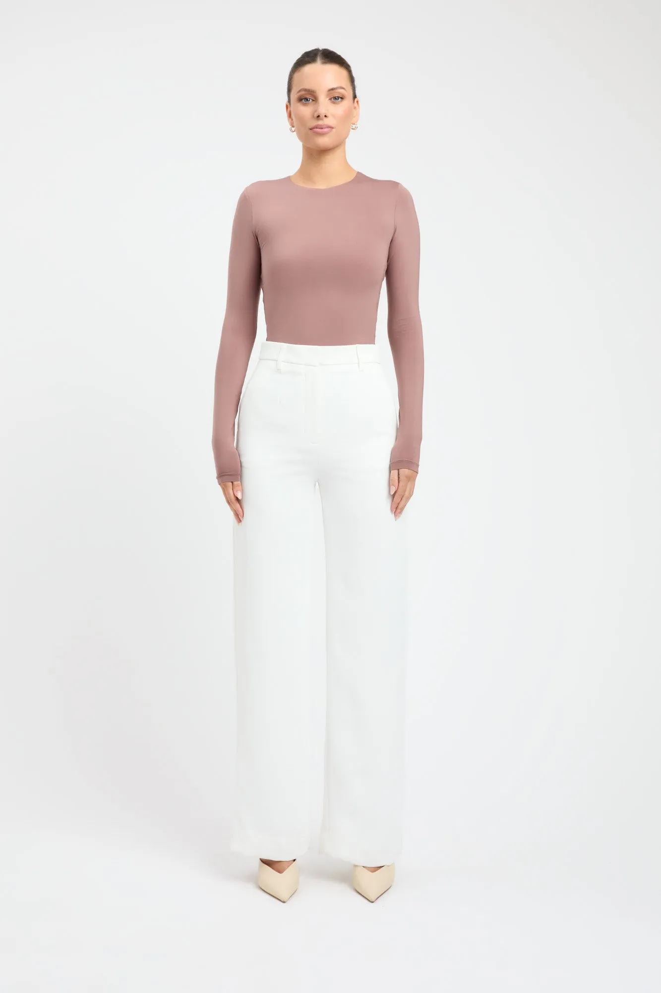 Elina Long Sleeve Bodysuit sold by Kookai
