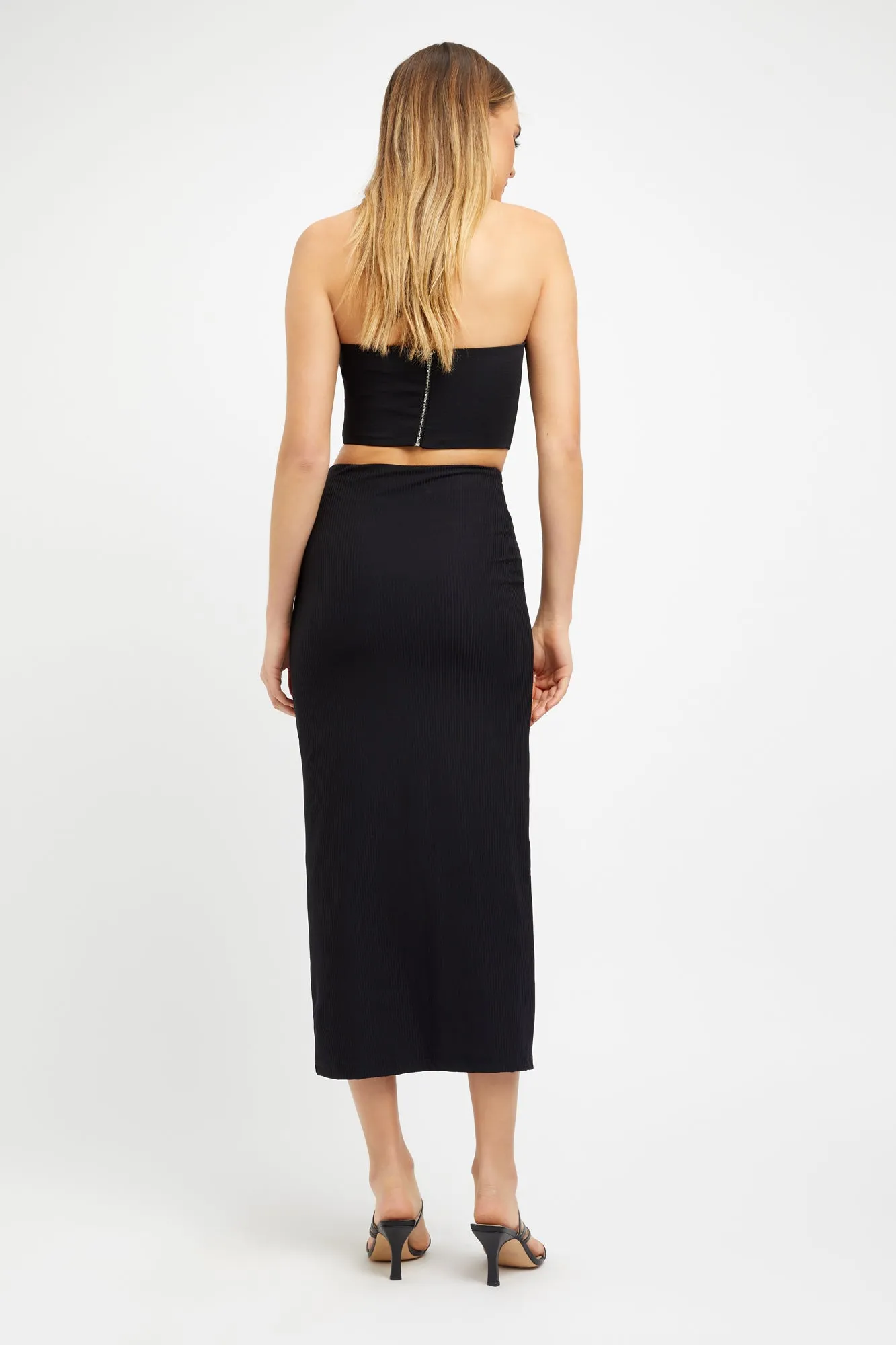 Staple Rib Midi Skirt sold by Kookai product image thumbnail 3