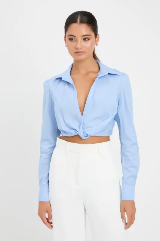 Monaco Twist Front Shirt sold by Kookai