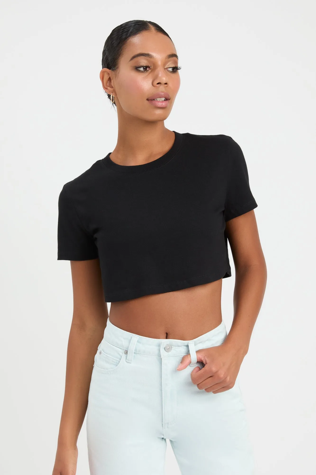 Rochelle Cropped Tee sold by Kookai