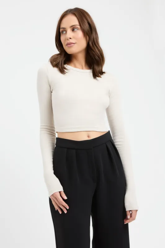 Marnie Long Sleeve Crop sold by Kookai