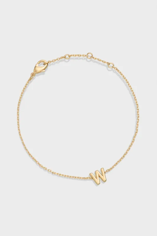 W - Letter Bracelet sold by Kookai