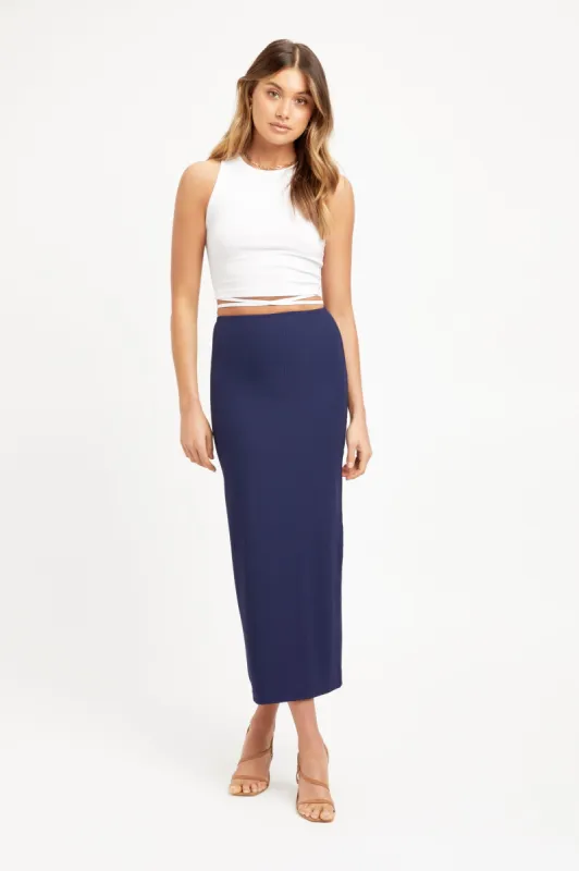 Staple Rib Midi Skirt sold by Kookai