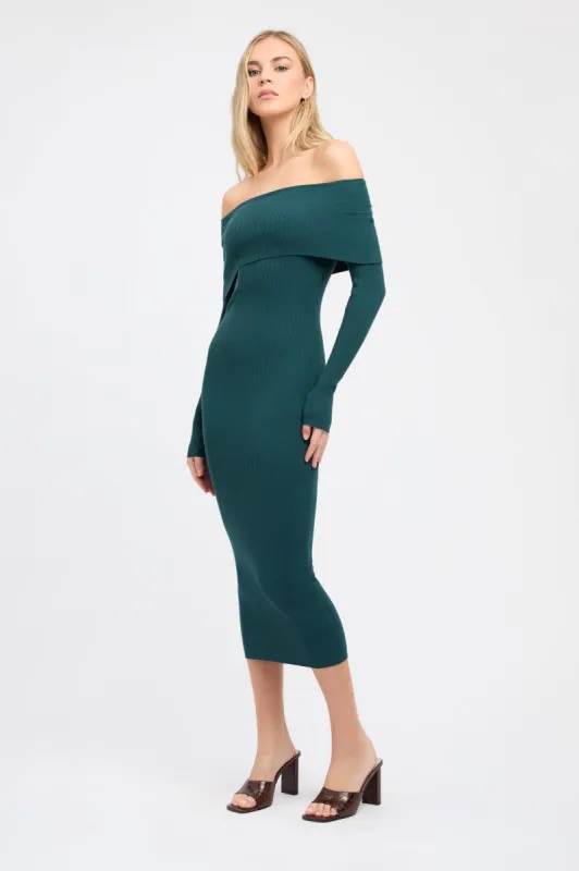 Lola Fold-Down Midi Dress sold by Kookai