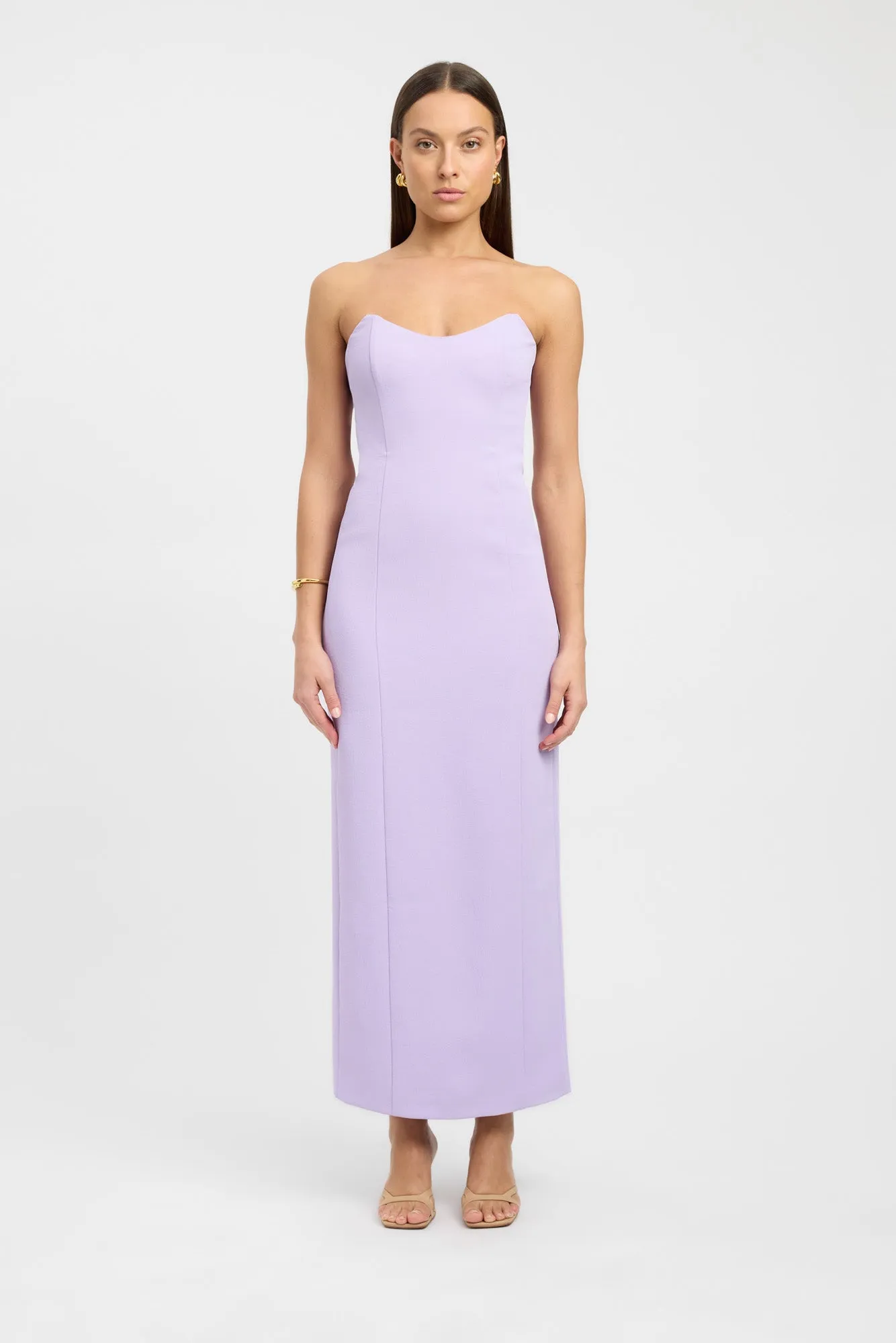 Oyster Strapless Dress sold by Kookai